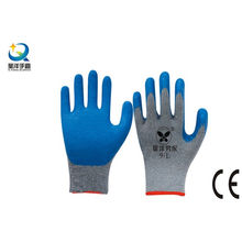 Guantes de trabajo con revestimiento de palma de latex de 10g T / C